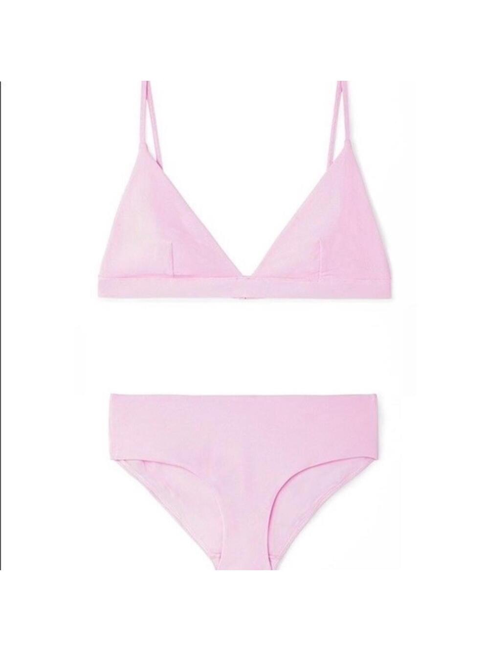 COS Light Pink Textured Bikini